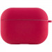 Фото Силіконовий футляр з мікрофіброю для навушників Airpods Pro (Червоний / Rose Red) на vchehle.ua
