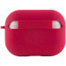 Фото Силіконовий футляр з мікрофіброю для навушників Airpods Pro (Червоний / Rose Red) в маназині vchehle.ua