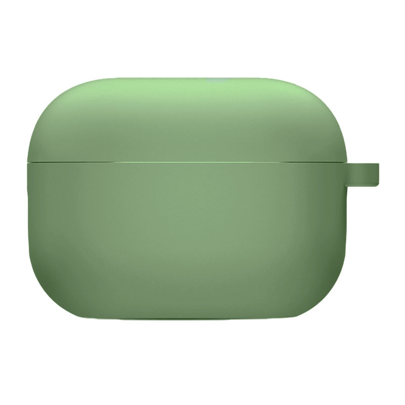 Силіконовий футляр з мікрофіброю для навушників Airpods Pro (М'ятний / Mint)