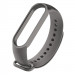 Силіконовий ремінець на Xiaomi Mi Band 3/4 (Сірий / Dark Gray)