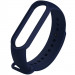 Силіконовий ремінець на Xiaomi Mi Band 3/4 (Синій / Midnight blue)