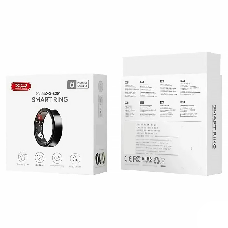 Фото Смарт-кільце XO RS01 Smart Ring size10 (19,8мм) (Black) на vchehle.ua