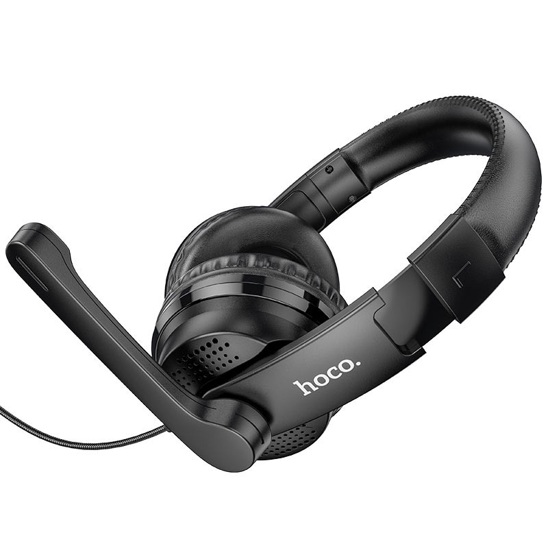 Накладные наушники Hoco W103 Magic Tour Gaming (3.5mm/1.2m) (Черный) в магазине vchehle.ua