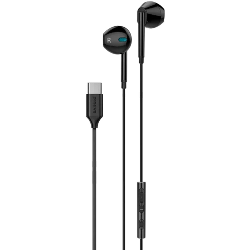 Фото Стерео навушники Proove Scape C3 with microphone (Type-C) (Black) на vchehle.ua