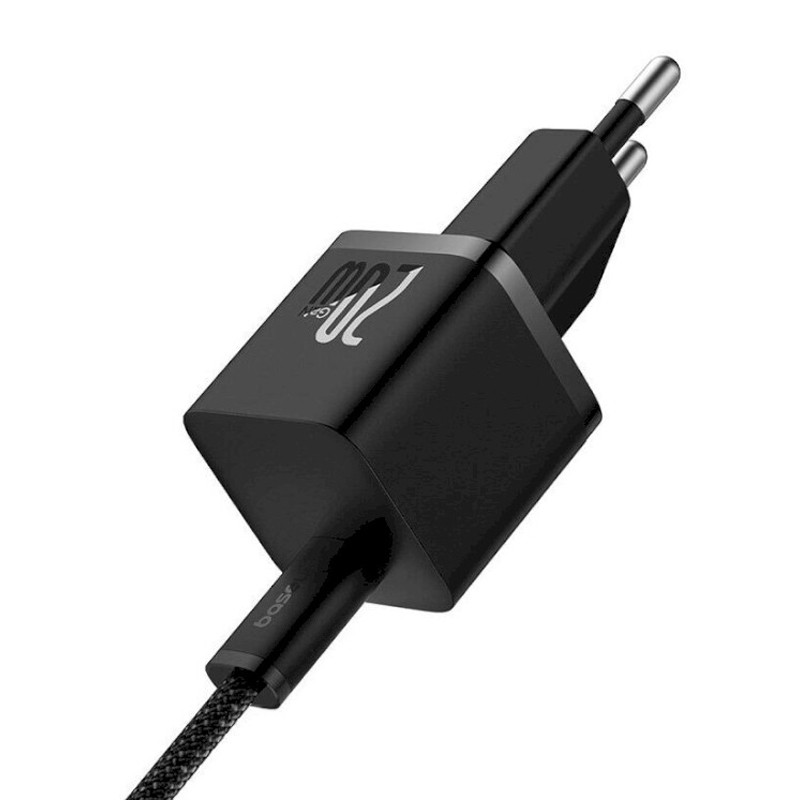 Фото СЗУ Baseus GaN5 Fast Charger (mini) PD20W (1USB-C) + кабель Type-C to Type-C (P10110900113) (Cluster Black) в магазине vchehle.ua