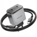 Заказать СЗУ Borofone BN21 Lena PD40W+QC3.0 (2USB-C) + кабель Type-C to Lightning (Metal gray) на vchehle.ua
