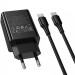 Купить СЗУ Hoco CS93A Leader PD20W (1USB-C) + кабель Type-C to Type-C (Black) на vchehle.ua
