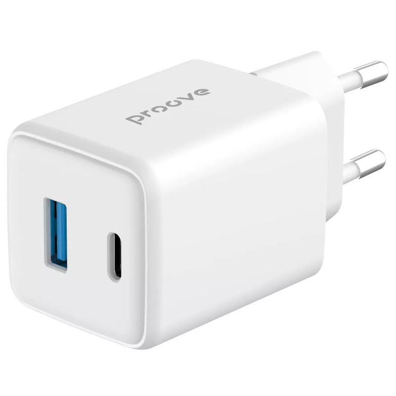 Фото СЗУ Proove Pocket GaN 45W (1USB-A/C) (White) в магазине vchehle.ua