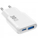 Фото МЗП WIWU G033 Essen PD30W+QC3.0 GaN (1USB-A/1C) (White) в маназині vchehle.ua
