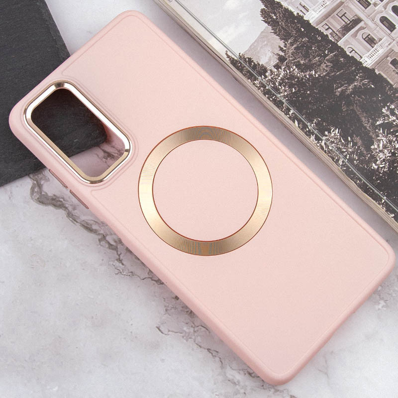 Фото TPU чехол Bonbon Metal Style with Magnetic Fit для Samsung Galaxy A15 4G/5G / M15 5G (Розовый / Light Pink) в магазине vchehle.ua