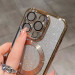 Фото TPU чехол Delight case with Magnetic Safe с защитными линзами на камеру для Apple iPhone 12 Pro (6.1") (Золотой / Gold) в магазине vchehle.ua
