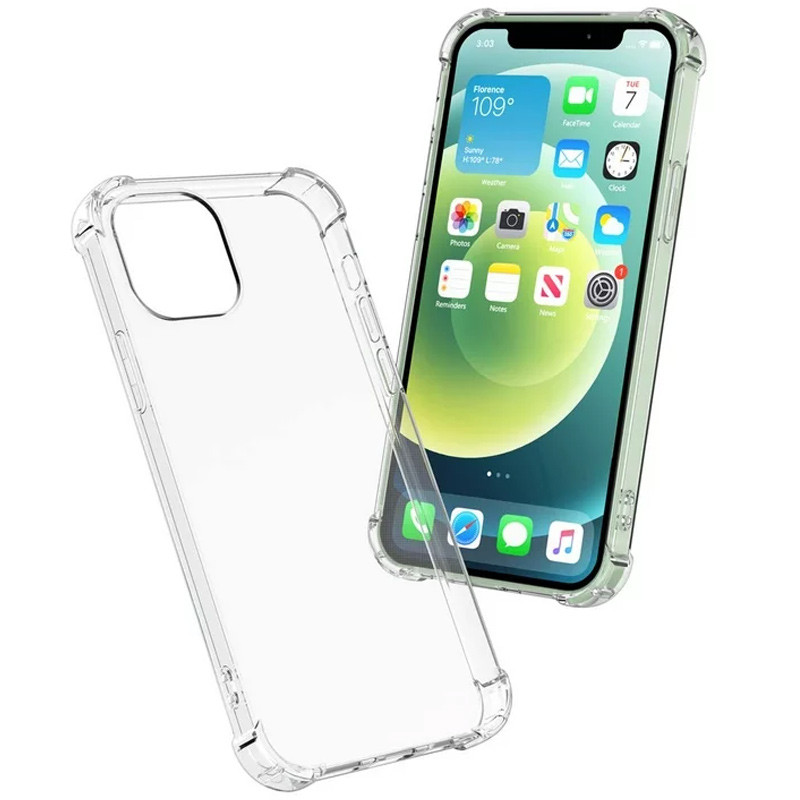 Фото TPU чехол GETMAN Ease logo усиленные углы для Apple iPhone 12 Pro Max (6.7") (Бесцветный (прозрачный)) на vchehle.ua