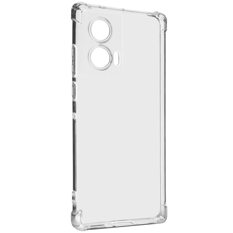 TPU чехол GETMAN Ease logo усиленные углы Full Camera для Motorola Edge 50 Fusion (Бесцветный (прозрачный))