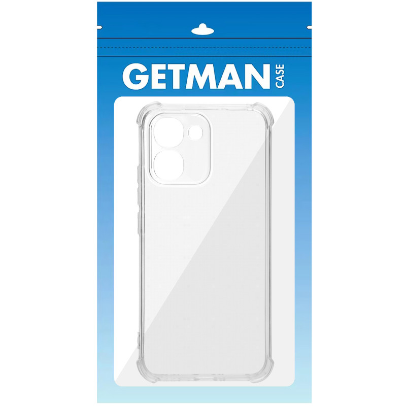 Фото TPU чехол GETMAN Ease logo усиленные углы Full Camera для Oppo A6 / A6s (Бесцветный (прозрачный)) на vchehle.ua