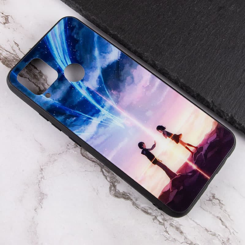 Фото TPU+Glass чехол Diversity для Realme C15 / C12 (Connection) в магазине vchehle.ua