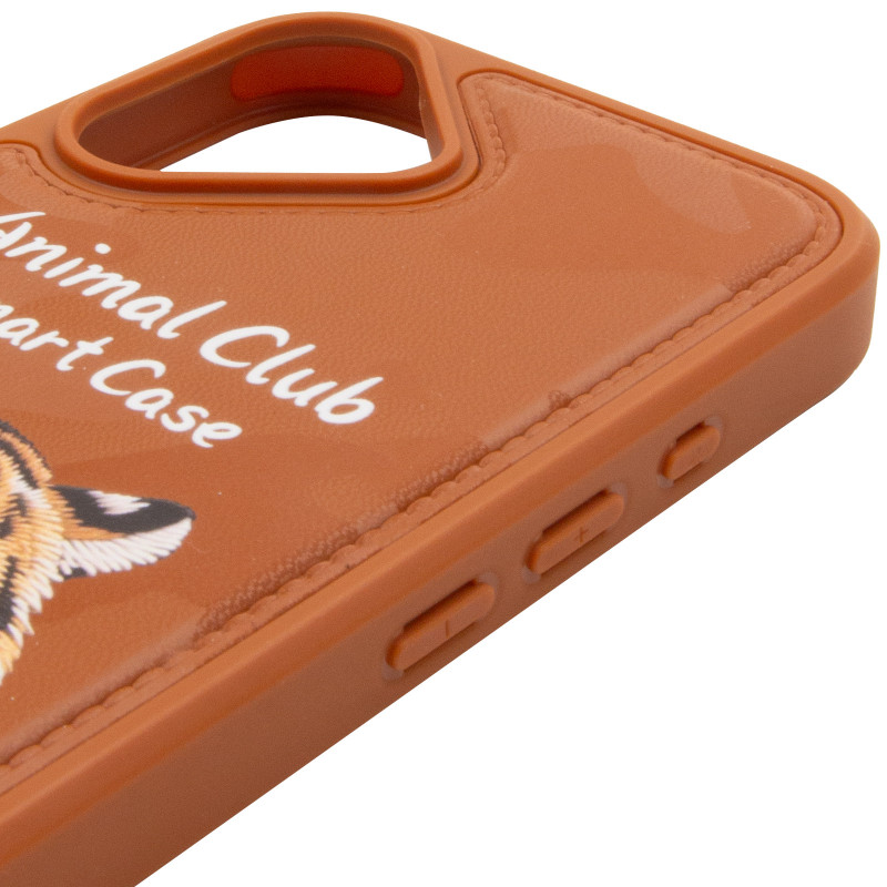 TPU+PC чехол Animal Club для Apple iPhone 16 (6.1") (Chocolate Brown) в магазине vchehle.ua
