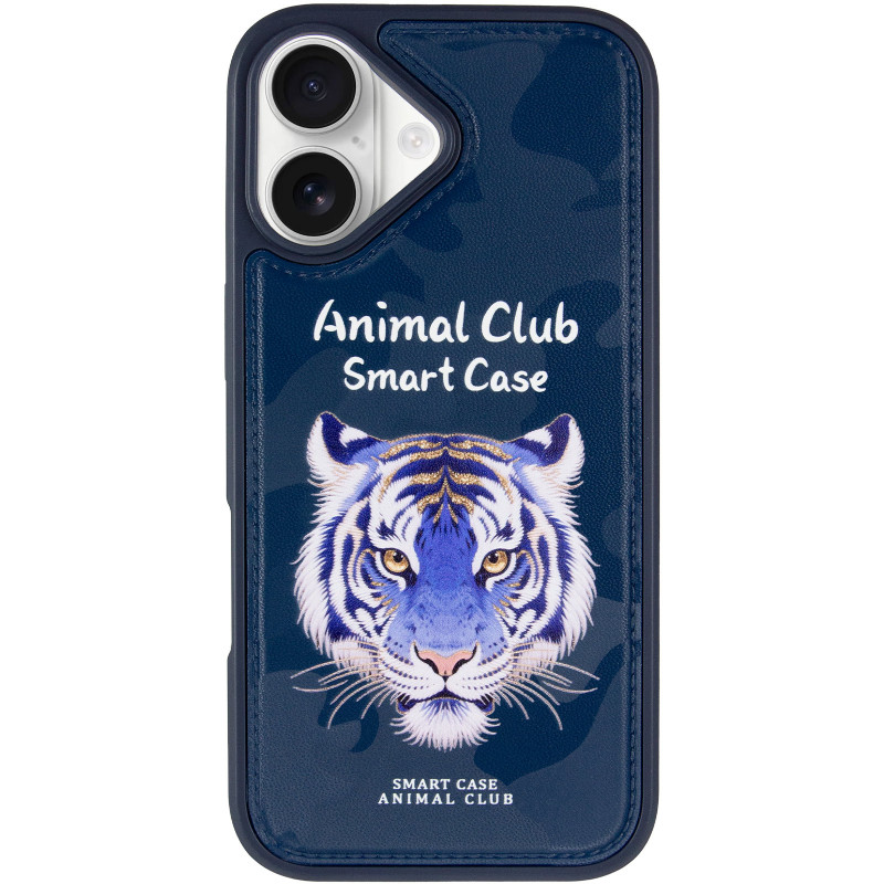 Фото TPU+PC чехол Animal Club для Apple iPhone 16 (6.1") (Royal Blue) на vchehle.ua