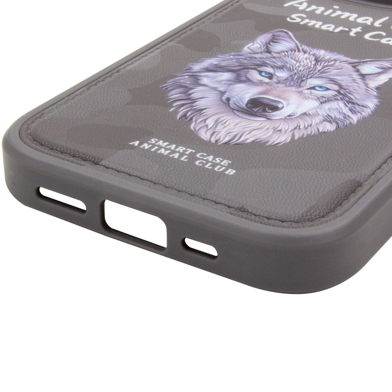 Купить TPU+PC чехол Animal Club для Apple iPhone 16 (6.1") (Titanium Gray) на vchehle.ua