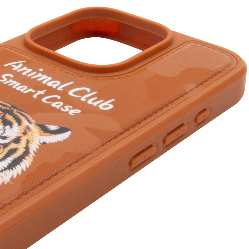 TPU+PC чехол Animal Club для Apple iPhone 16 Pro (6.3") (Chocolate Brown) в магазине vchehle.ua