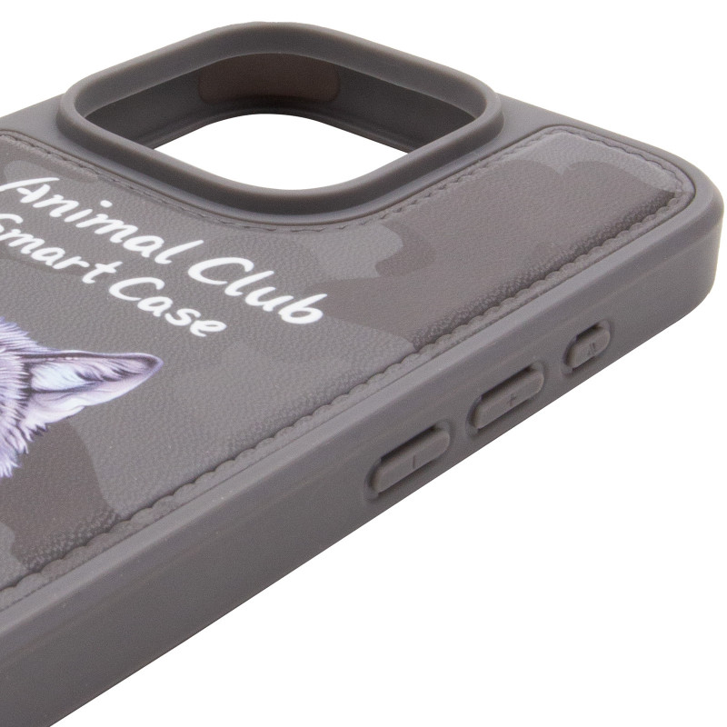 TPU+PC чехол Animal Club для Apple iPhone 16 Pro (6.3") (Titanium Gray) в магазине vchehle.ua