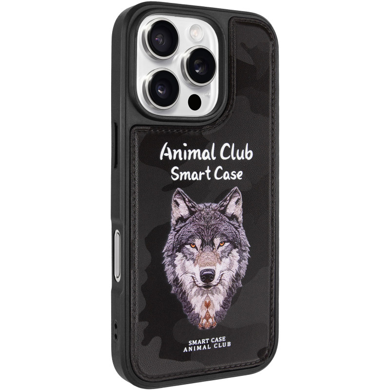 TPU+PC чехол Animal Club для Apple iPhone 16 Pro Max (6.9") (Black)