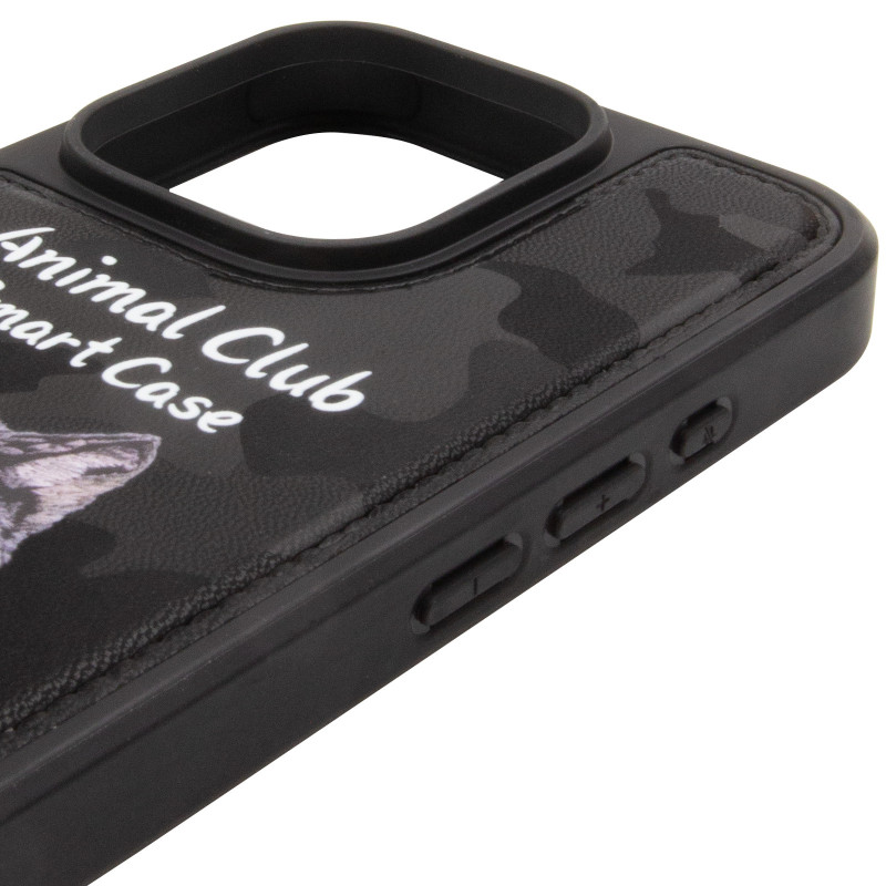TPU+PC чехол Animal Club для Apple iPhone 16 Pro Max (6.9") (Black) в магазине vchehle.ua