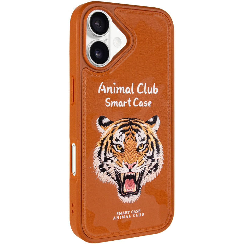 TPU+PC чехол Animal Club для Apple iPhone 17 (6.3") (Chocolate Brown)