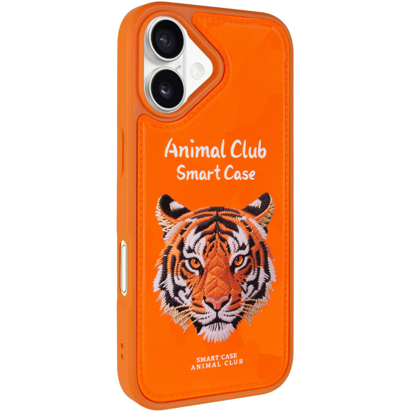 TPU+PC чехол Animal Club для Apple iPhone 17 (6.3") (Hermes Orange)
