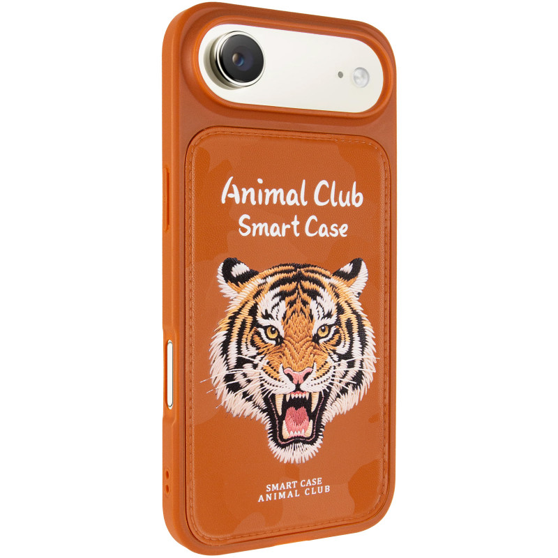 TPU+PC чехол Animal Club для Apple iPhone 17 Air (6.5") (Chocolate Brown)
