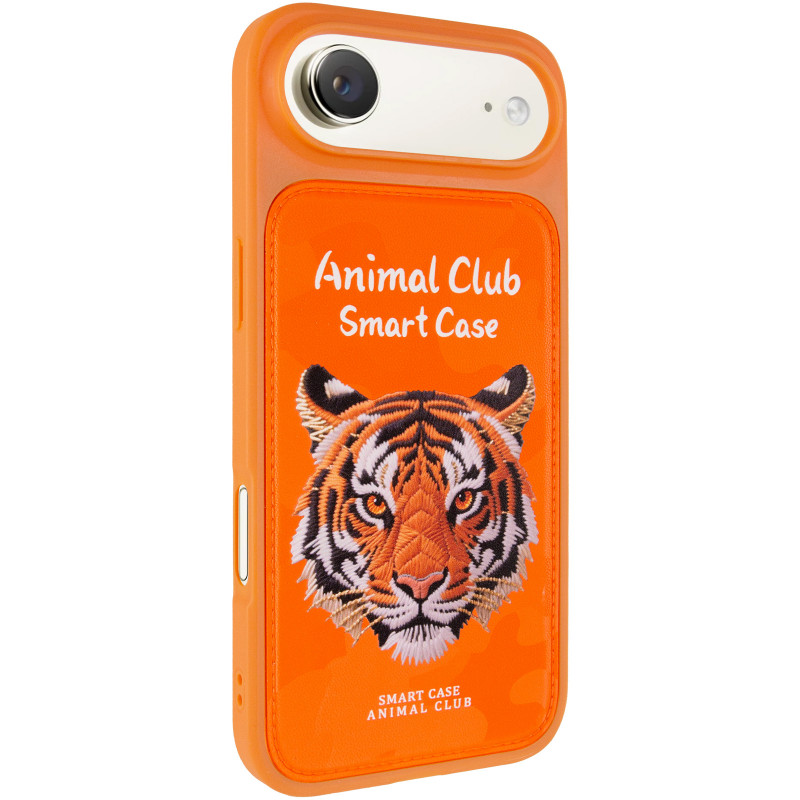 TPU+PC чехол Animal Club для Apple iPhone 17 Air (6.5") (Hermes Orange)
