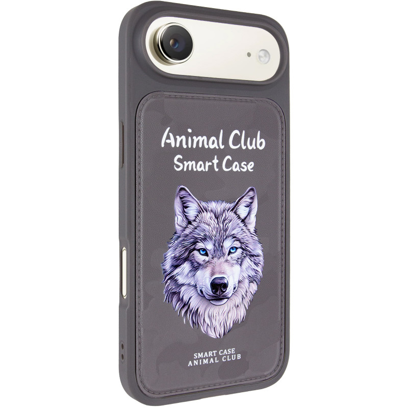 TPU+PC чехол Animal Club для Apple iPhone 17 Air (6.5") (Titanium Gray)