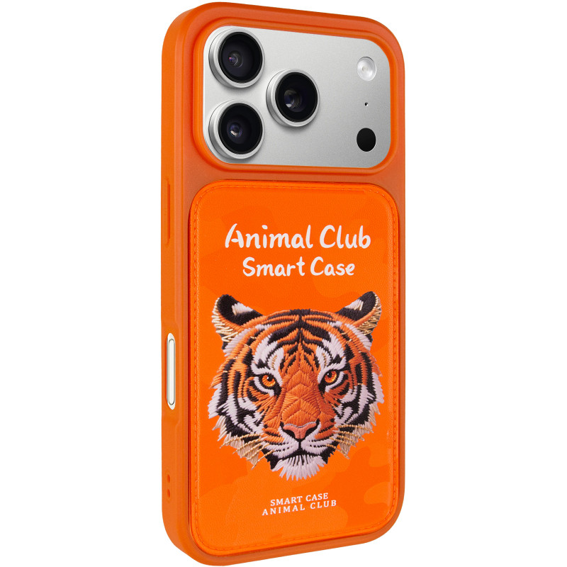 TPU+PC чехол Animal Club для Apple iPhone 17 Pro (6.3") (Hermes Orange)