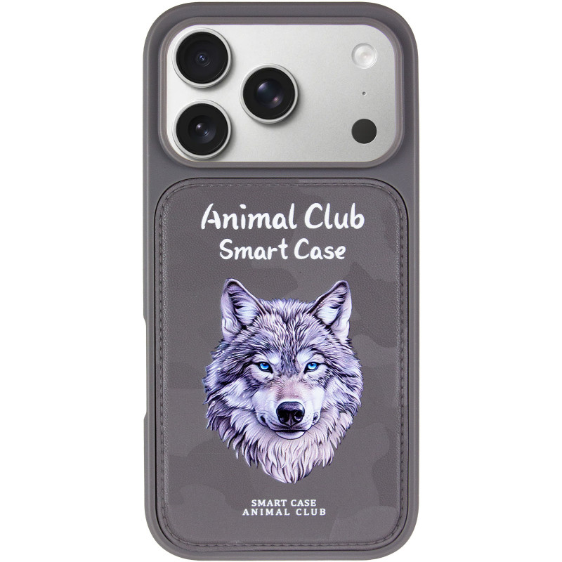 Фото TPU+PC чехол Animal Club для Apple iPhone 17 Pro Max (6.9") (Titanium Gray) на vchehle.ua