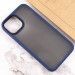 TPU+PC чохол Metal Buttons на Apple iPhone 13 / 14 (6.1") (Синій / Navy Blue) в магазині vchehle.ua