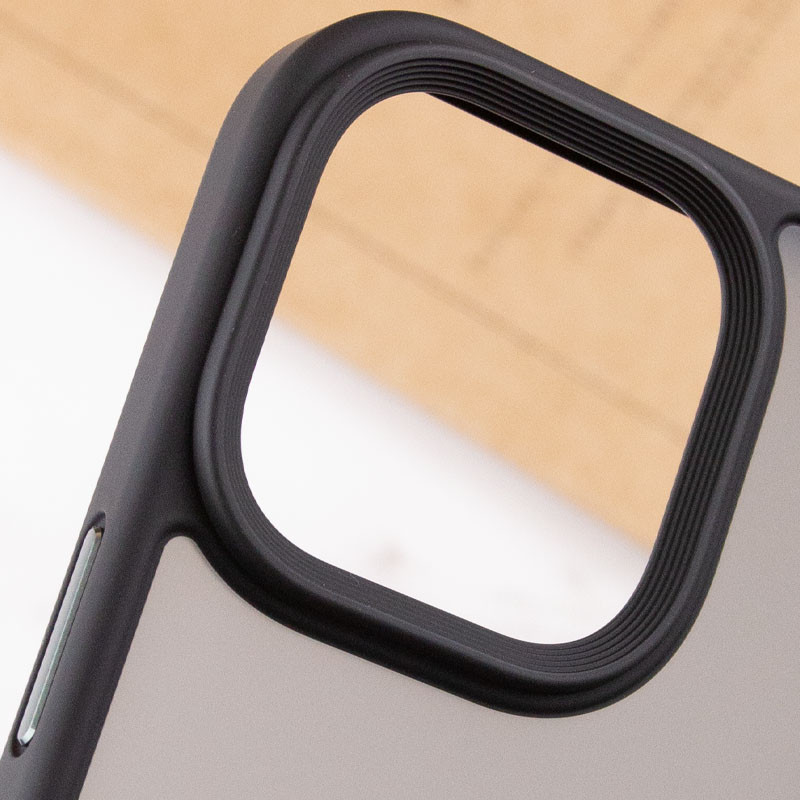 Заказать TPU+PC чехол Metal Buttons для Apple iPhone 14 Pro Max (6.7") (Черный / Black) на vchehle.ua