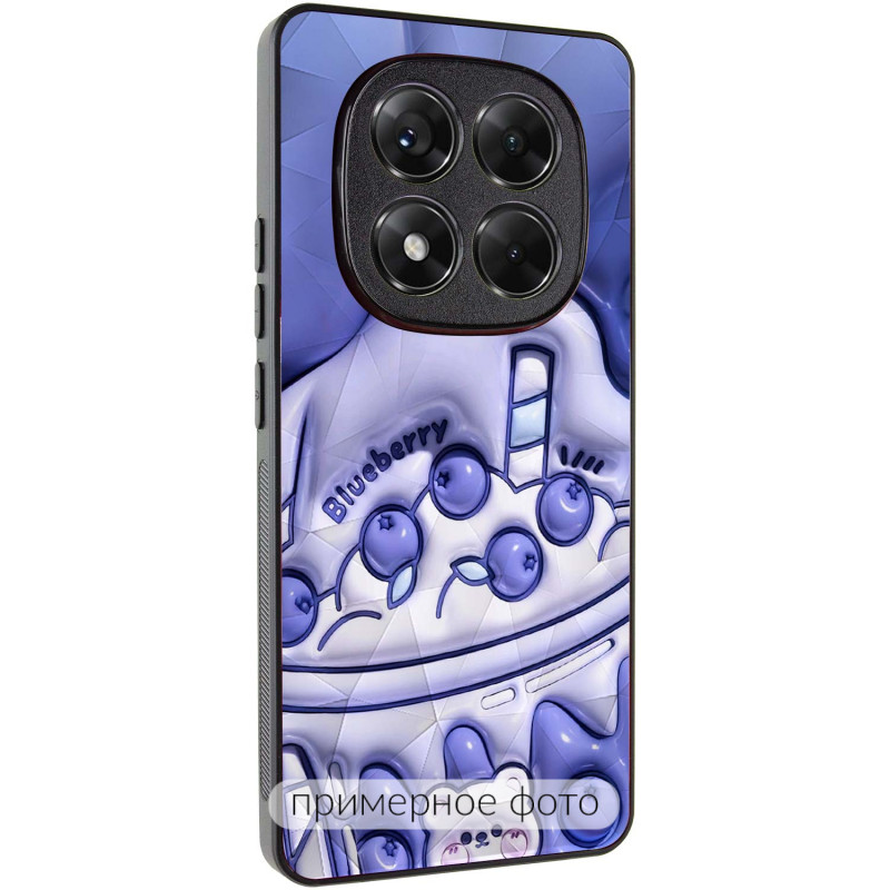TPU+PC чехол Prisma Fluffie для Xiaomi Redmi Note 14 4G (Int. version) (Blueberry)