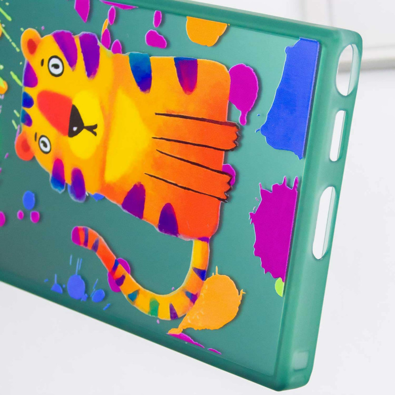 Замовити TPU+PC чохол TakiTaki Graffiti magic glow на Samsung Galaxy S22+ (Shocked tiger / Green) на vchehle.ua