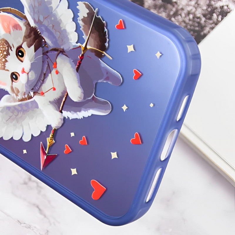 Замовити TPU+PC чохол TakiTaki Love magic glow для Apple iPhone 15 (6.1") (Amurrr / Blue) на vchehle.ua