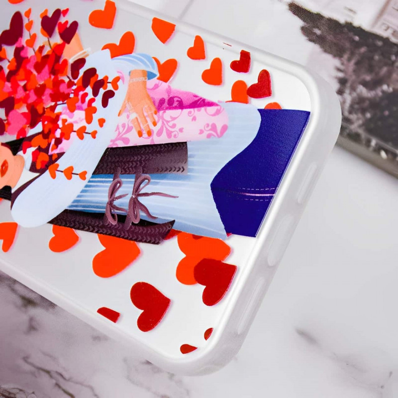 Замовити TPU+PC чохол TakiTaki Love magic glow для Apple iPhone 15 (6.1") (Girl in love / White) на vchehle.ua