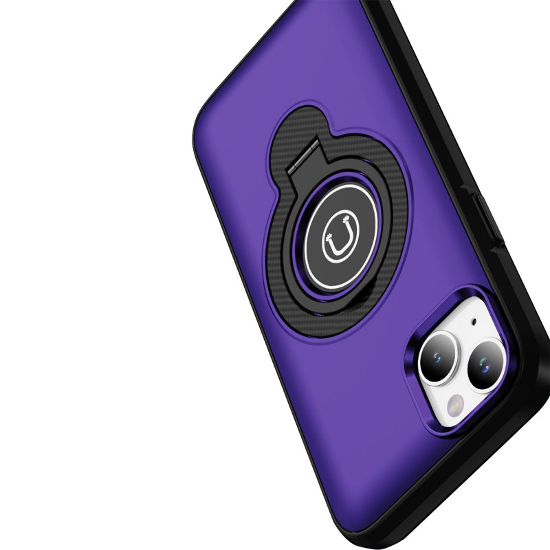 Фото TPU+Textured PC Magnet для Apple iPhone 13 / 14 (6.1") (Purple) в магазине vchehle.ua