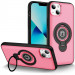 TPU+Textured PC Magnet для Apple iPhone 15 (6.1") (Pink)