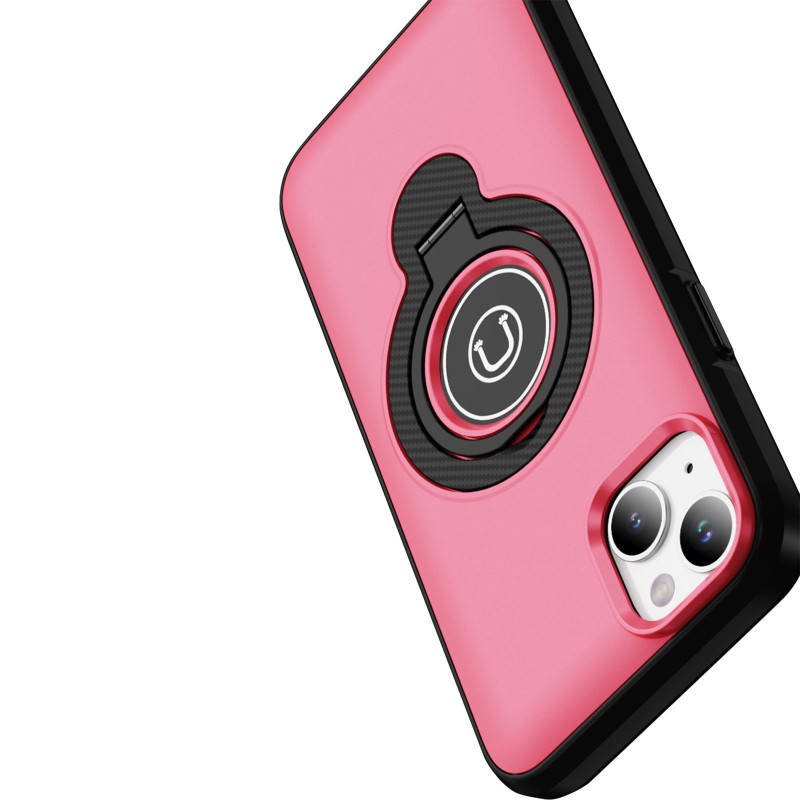Фото TPU+Textured PC Magnet для Apple iPhone 15 (6.1") (Pink) в магазине vchehle.ua