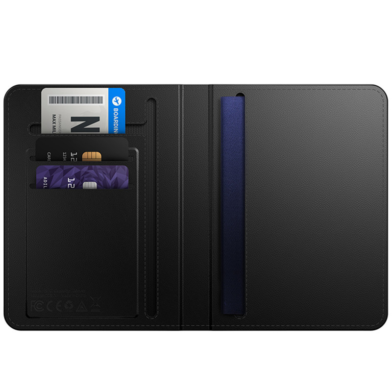 Трекер Hoco E91G Tiger обкладинка паспорта + БЗП 100 mAh (Black) в магазині vchehle.ua