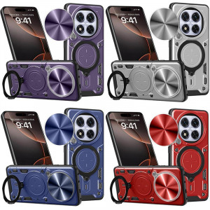 Ударопрочный чехол Bracket case with Magnetic для Xiaomi Redmi Note 14 Pro+ 5G