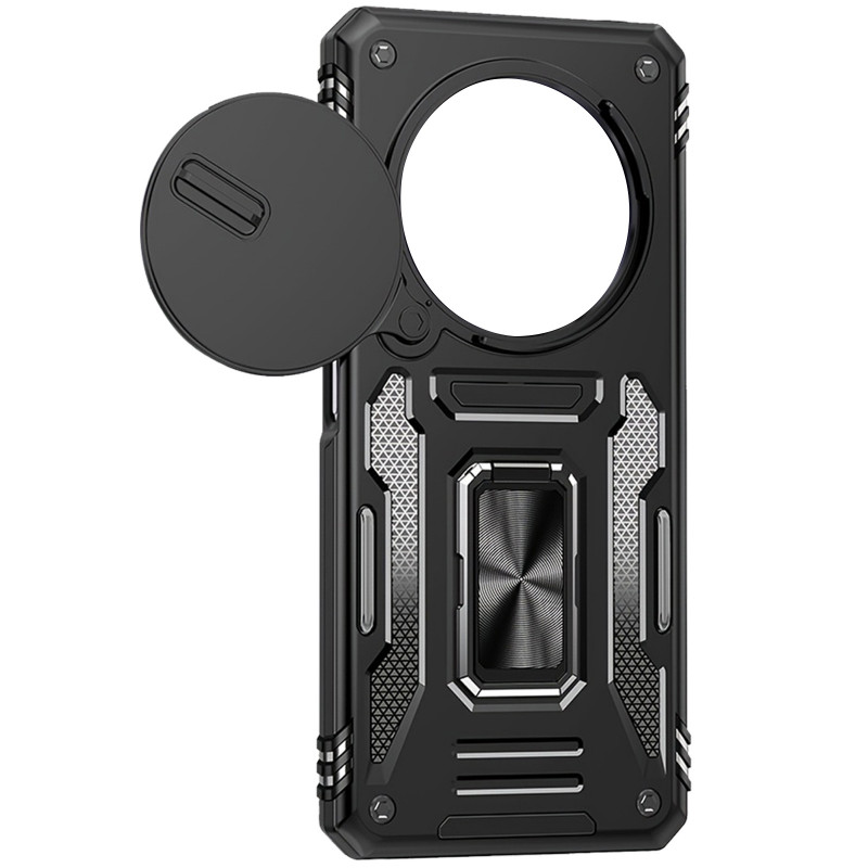 Фото Ударопрочный чехол Camshield Army Ring для Xiaomi Redmi Note 15 (EU) / Poco M8 5G (Черный / Black) на vchehle.ua