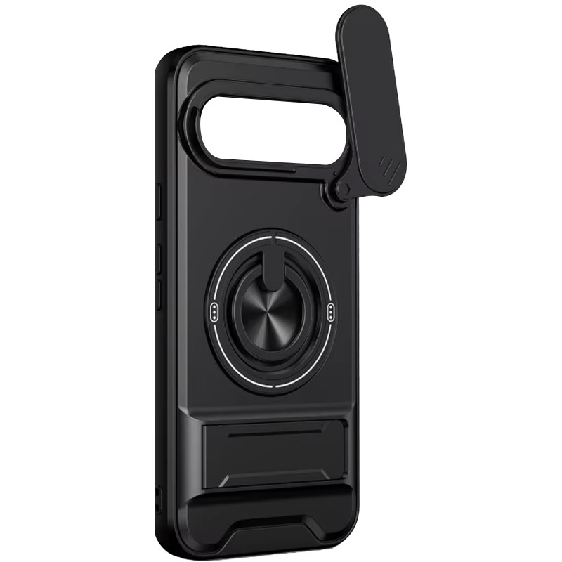Удароміцний чохол Camshield StandRing case на Google Pixel 10a (Black)