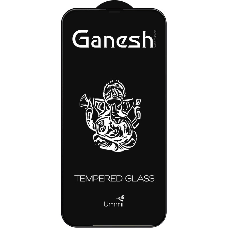 Фото Защитное стекло Ganesh (Full Cover) для Apple iPhone 16 Pro Max (6.9") (Черный) на vchehle.ua