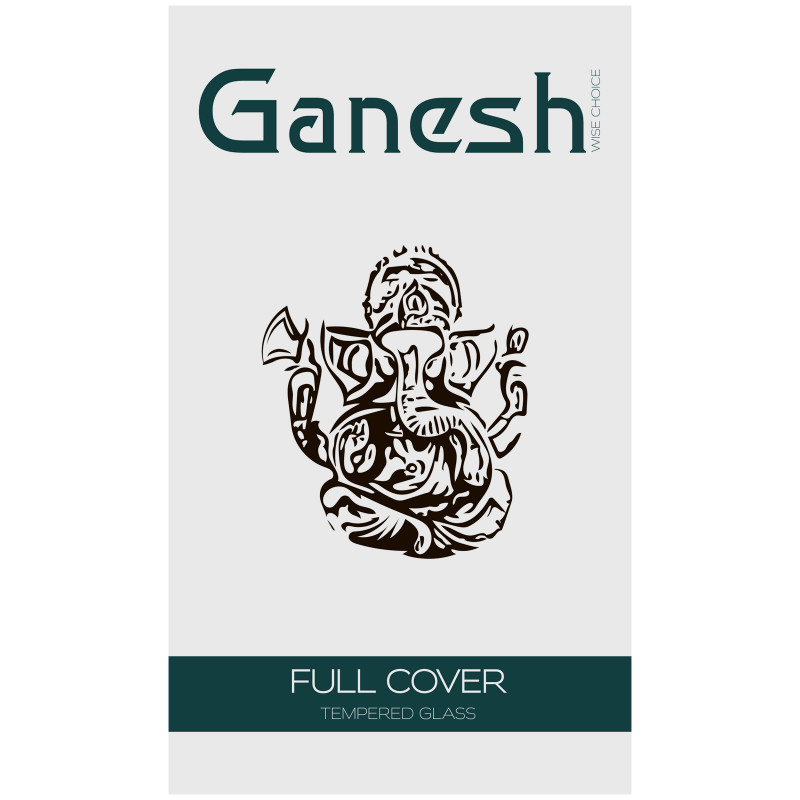 Захисне скло Ganesh (Full Cover) на Samsung Galaxy S25 / S24 (Чорний) в магазині vchehle.ua