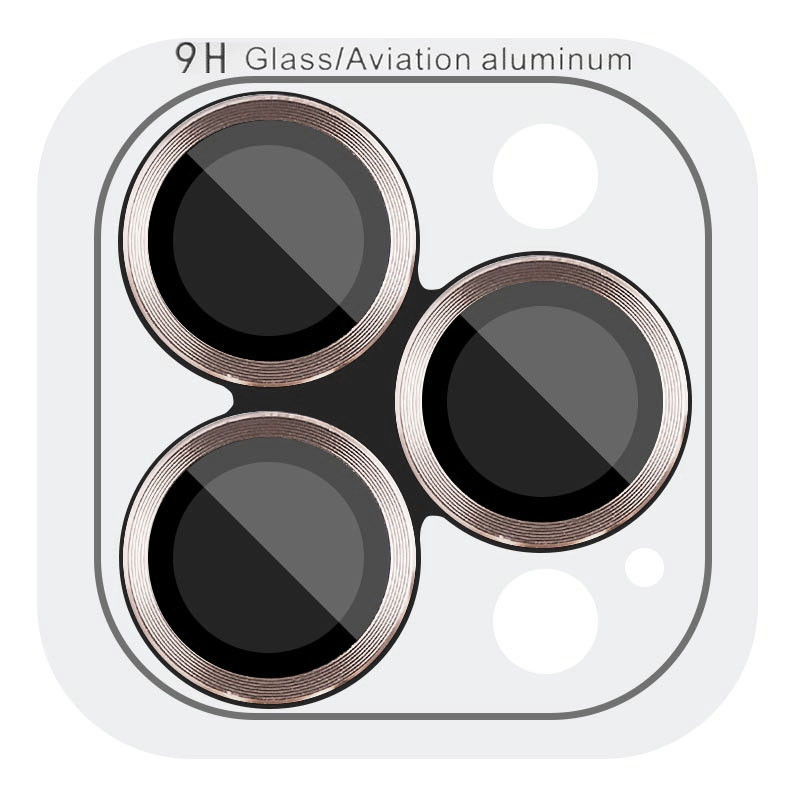 Захисне скло Metal Classic на камеру (в упак.) на Apple iPhone 16 Pro (6.3") / 16 Pro Max (6.9") (Золотий / Desert Gold)