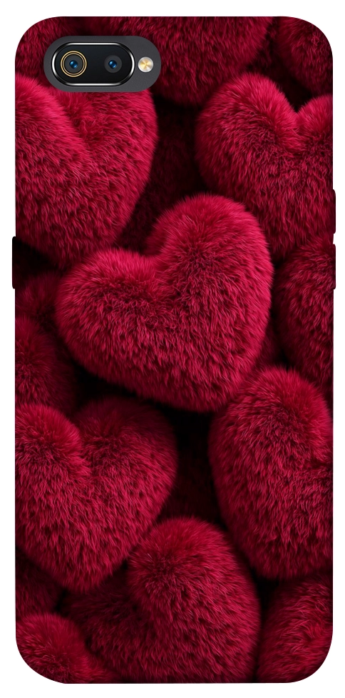 Чохол Fluffy hearts для Realme C2